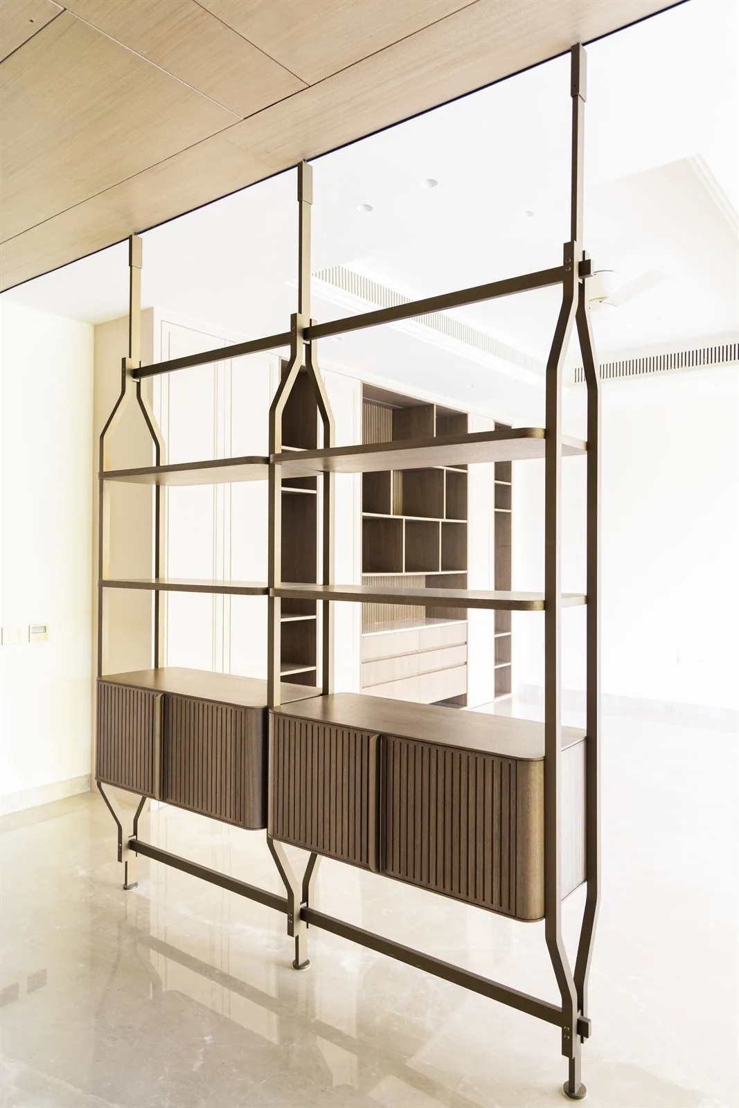 Shelving room divider