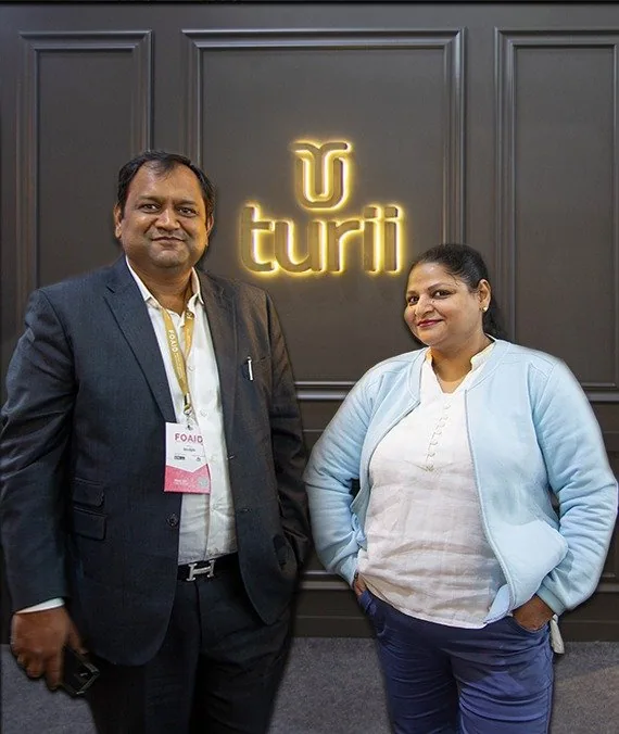 Nikhil Jain and Deepa Jain, founder and co-founder of turii